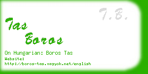tas boros business card